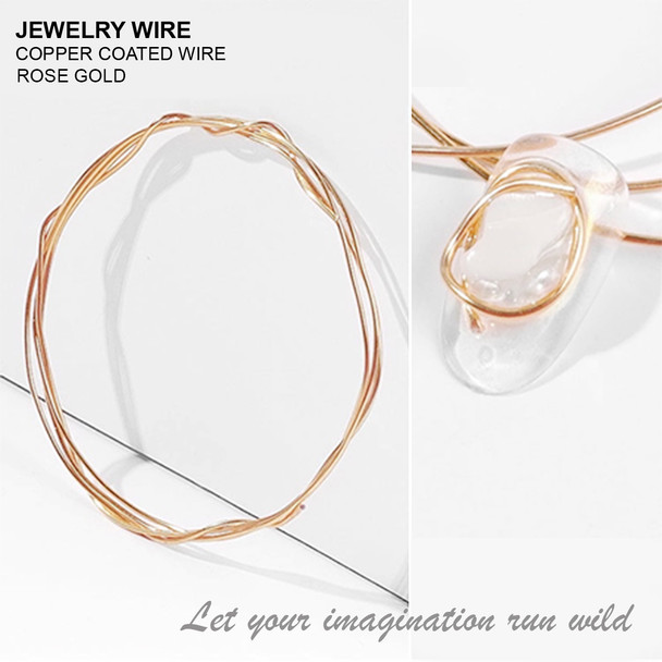 JEWELRY WIRE Rose Gold 0.02" Diameter x 40" Length