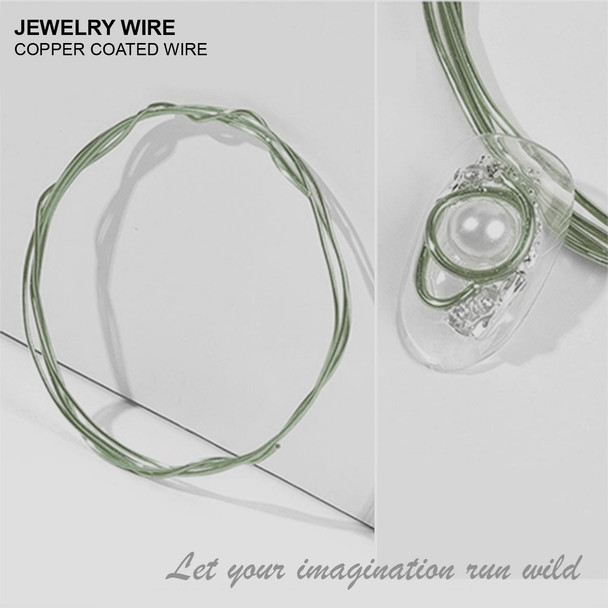 JEWELRY WIRE Olive 0.02" Diameter x 40" Length