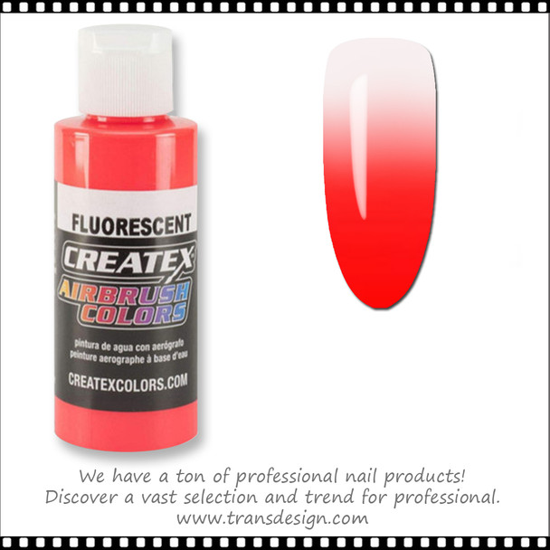 CREATEX AIRBRUSH Fluorescent Red 2oz. #5408