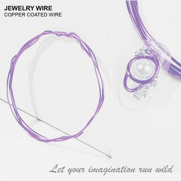 JEWELRY ALUMINUM WIRE Lavender 0.02" Diameter x 40" Length