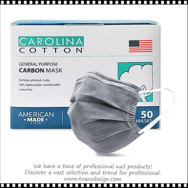 CAROLINA COTTON Carbon Filter Face Masks 6 Boxes/Case (Made in the USA)