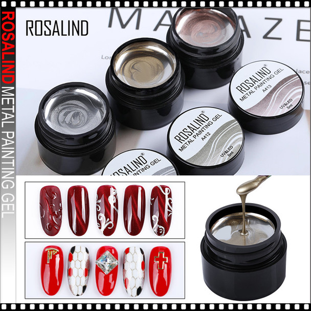 ROSALIND Metal Painting Gel 5ml.