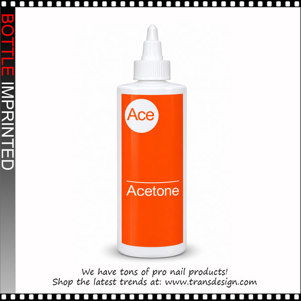 BOTTLE Imprinted 'ACETONE' with Twist Top Cap 16oz.