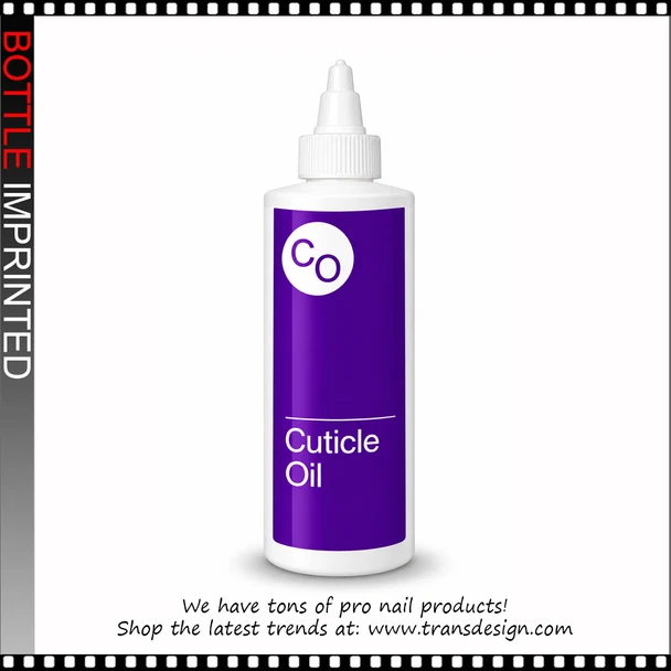 BOTTLE Imprinted 'CUTICLE OIL' with Twist Top Cap 16oz.