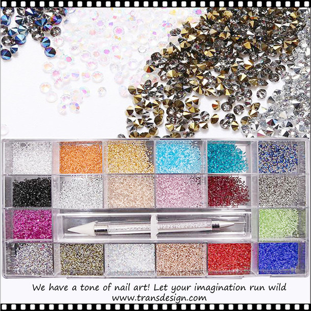 RHINESTONE PRO. Crystal Assorted Pixie 28,800/Case