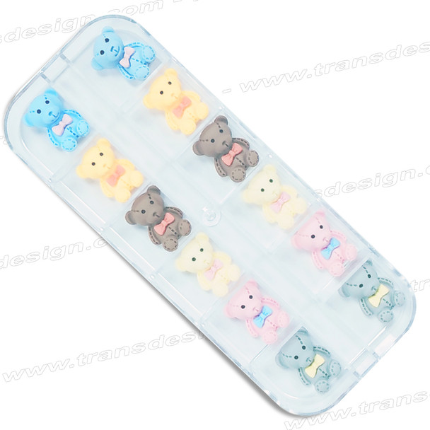 3D RESIN Bear Assorted Color 12/Case