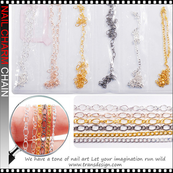 CHARM CHAIN Assorted Color 6/Pack #XF-015
