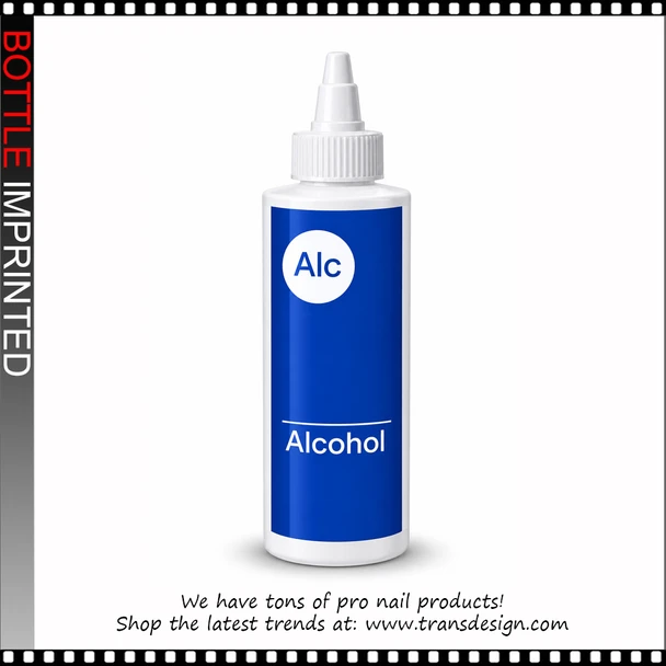 BOTTLE Imprinted 'ALCOHOL' with Twist Top Cap 16oz.