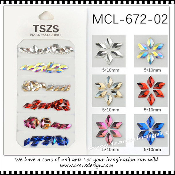 RHINESTONE CRYSTAL Mixed Design Pack #MCL-672-02