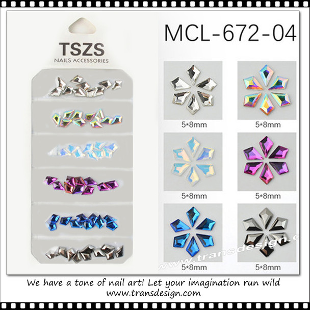 RHINESTONE CRYSTAL Mixed Design Pack #MCL-672-04