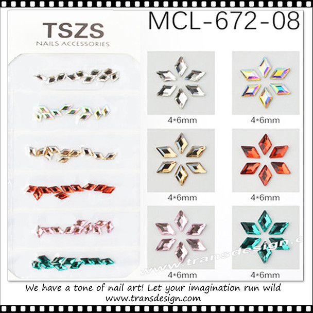 RHINESTONE CRYSTAL Mixed Design Pack #MCL-672-08