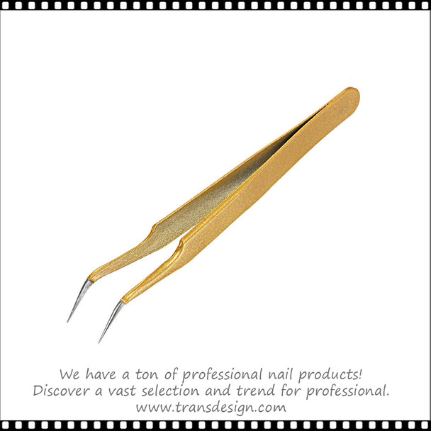 TWEEZERS Stainless Steel Fine Tip Curved