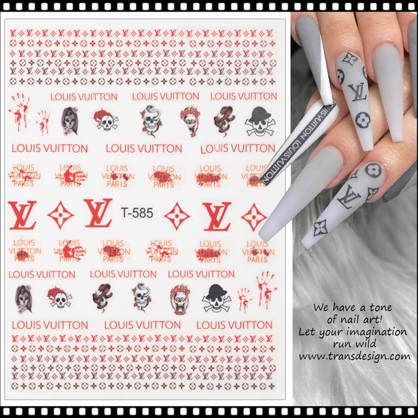 NAIL STICKER Brands Name, LOUIS VUITTON #T-585