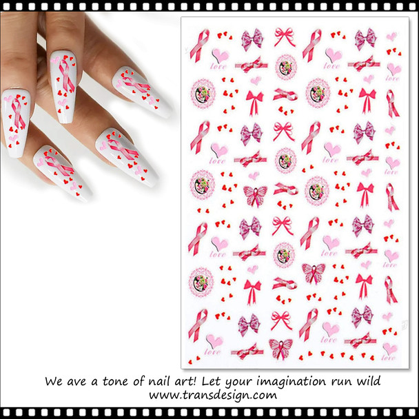 NAIL STICKER Breast Cancer, Awareness I