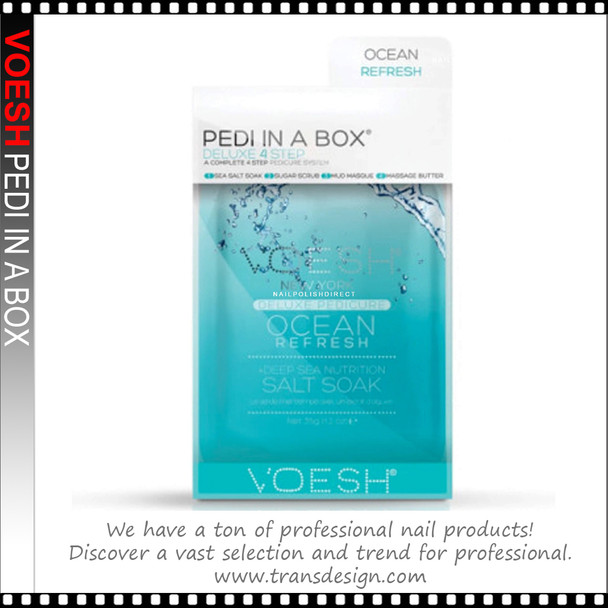 VOESH Pedi in a Box Deluxe 4 STEP Ocean Refresh (50 boxes/case)