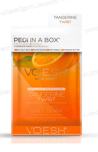 VOESH Pedi in a Box Deluxe 4 STEP Tangerine Glow