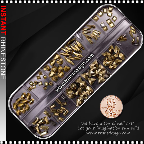 RHINESTONE Other Shape, Gold/Gun Metal 120/Case #ZSHZ-068