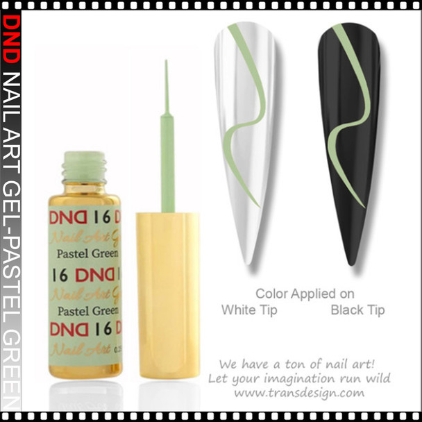 DND Nail Art Gel Pastel Green 0.25oz. #80743