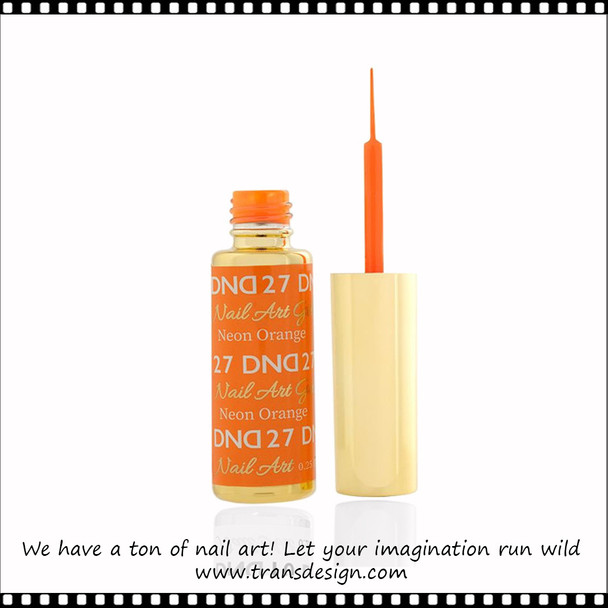 DND Nail Art Gel Neon Orange 0.25oz. #80754