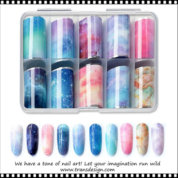INSTANT FOIL Starry Sky Fantasy Color, 10 Rolls/Case #21