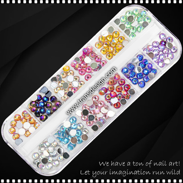 RHINESTONE RESIN Hologram Assorted Color Case