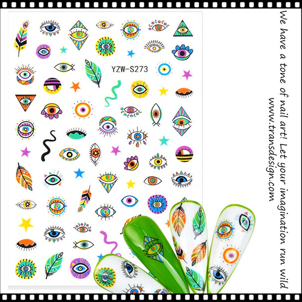 NAIL STICKER Zodiac, Eye see you #YZW-S273