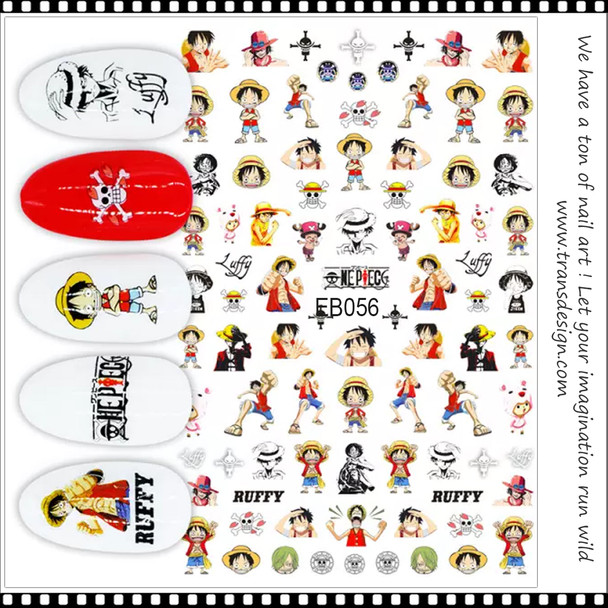 NAIL STICKER Cartoon, Luffy #EB056