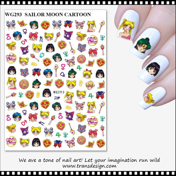 NAIL STICKER Cartoon, Sailor Moon #WG293