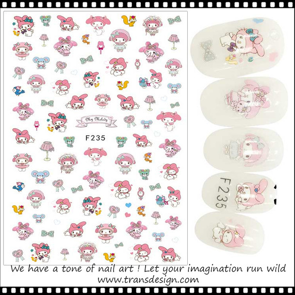 NAIL STICKER Cartoon, My Melody #F235