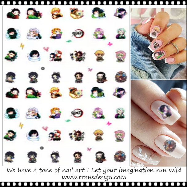 NAIL STICKER – DEMON SLAYER MINI CHARACTERS *
