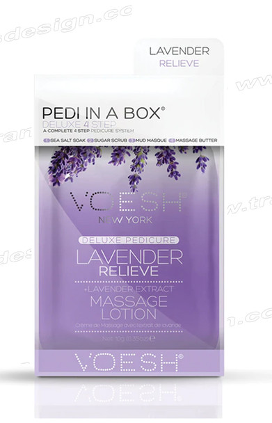 VOESH-Pedi in a Box Deluxe 4 STEP Lavender Relieve (50boxes/case)