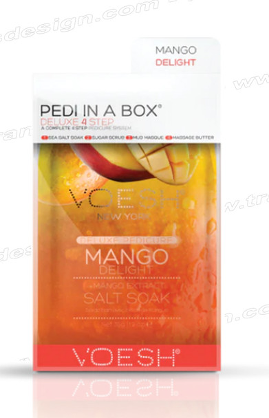 VOESH Pedi in a Box Deluxe 4 STEP  Mango Delight
