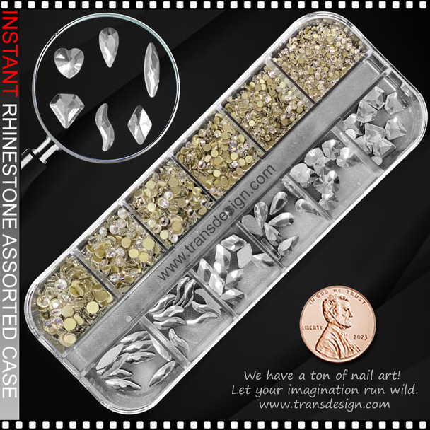 RHINESTONE CRYSTAL Assorted, Over 600/Case #ZSH-204