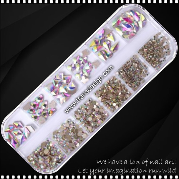 RHINESTONE CRYSTAL AB Assorted/Case #ZSH-212