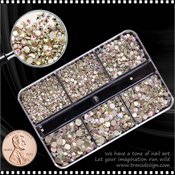 RHINESTONE CRYSTAL AB Assorted 1440/Case #SZCT-019