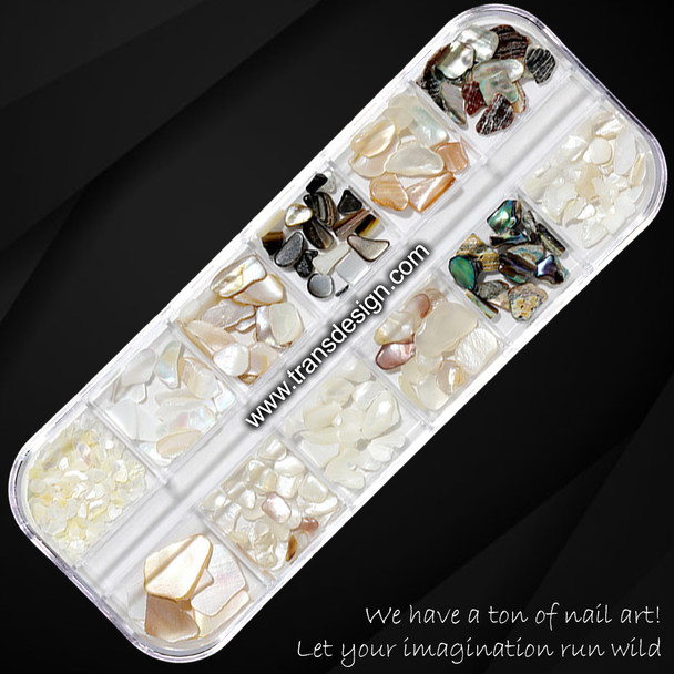 SEA NAIL DECORATION Assorted/Case 16