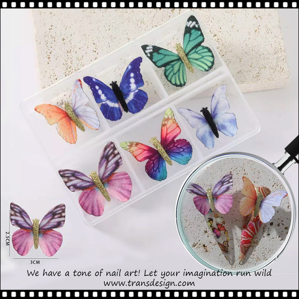 NAIL CHARM Assorted Butterfly Removable Magnetic #2