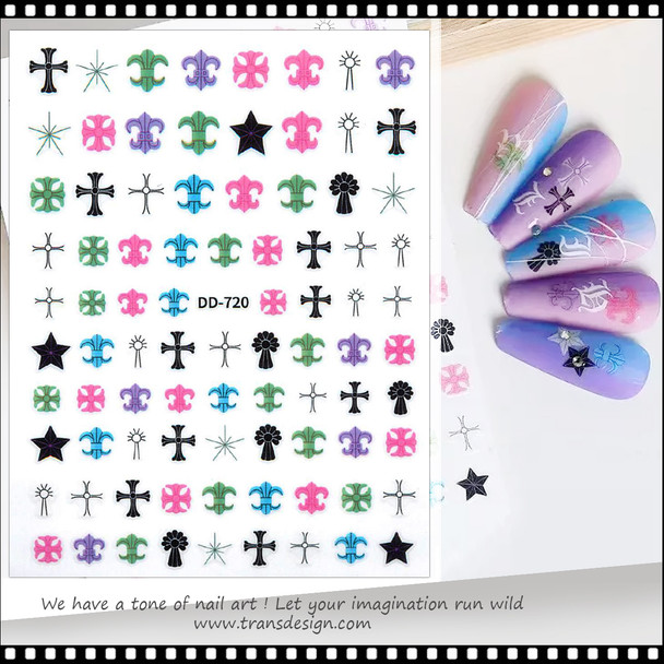 NAIL STICKER Religions, Cross Classic #DD-720