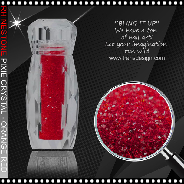 PIXIE CRYSTAL Orange Red Bottle #XF-11