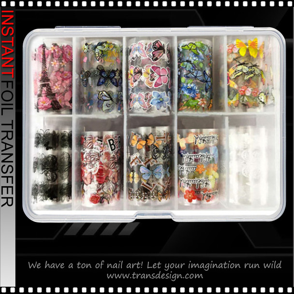 INSTANT FOIL Big Butterfly, 10 Rolls/Case #1029-31