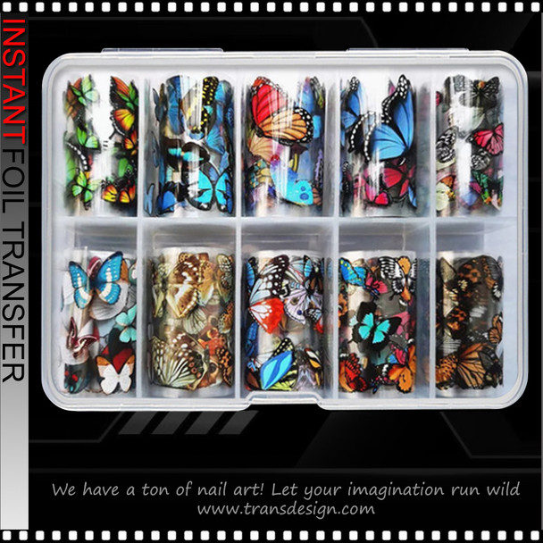 INSTANT FOIL Big Butterfly, 10 Rolls/Case #1029-29