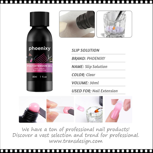  PHOENIXY Poly Gel,  Slip Solution 1oz.