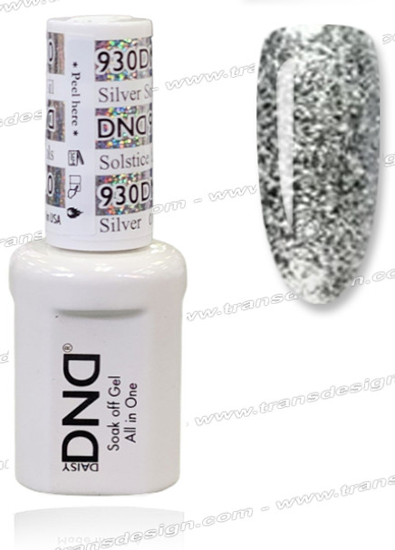 DND Platinum Gel - #930 silver Solstice