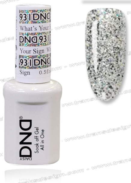 DND Platinum Gel - #931 What's Your Sign