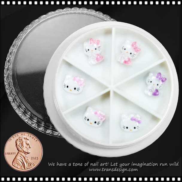 NAIL CHARM RESIN  Hello Kitty 6/Wheel