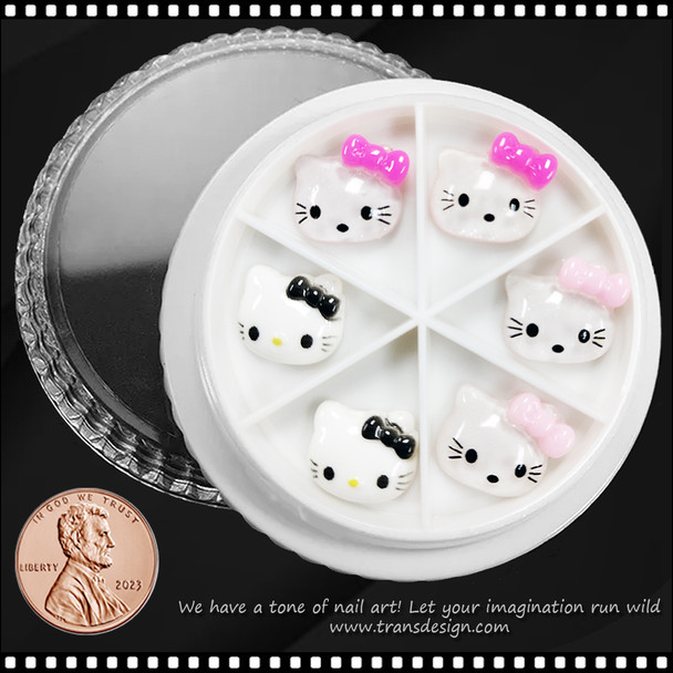 NAIL CHARM RESIN HELLO KITTY 6/Wheel #4