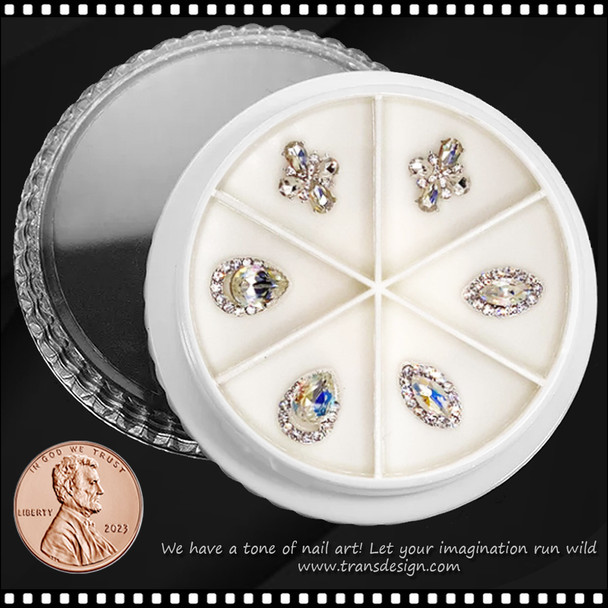 NAIL CHARM RHINESTONE Design 6/Wheel #396