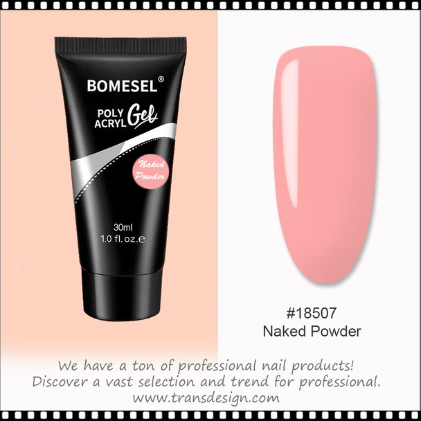 BOMESEL Poly Gel, Naked Powder Color 1oz.