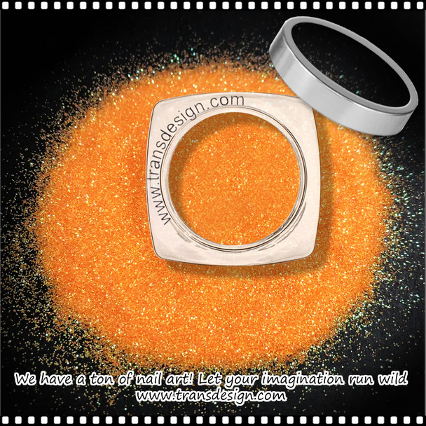 GLITTER Iridescent Orange, Fine 0.35oz. Jar