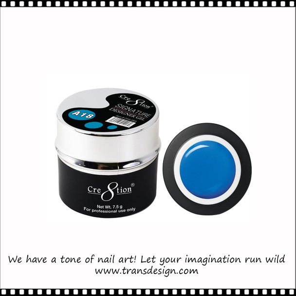 CRE8TION Signature Designer Gel #A18 Blue 7.5g.